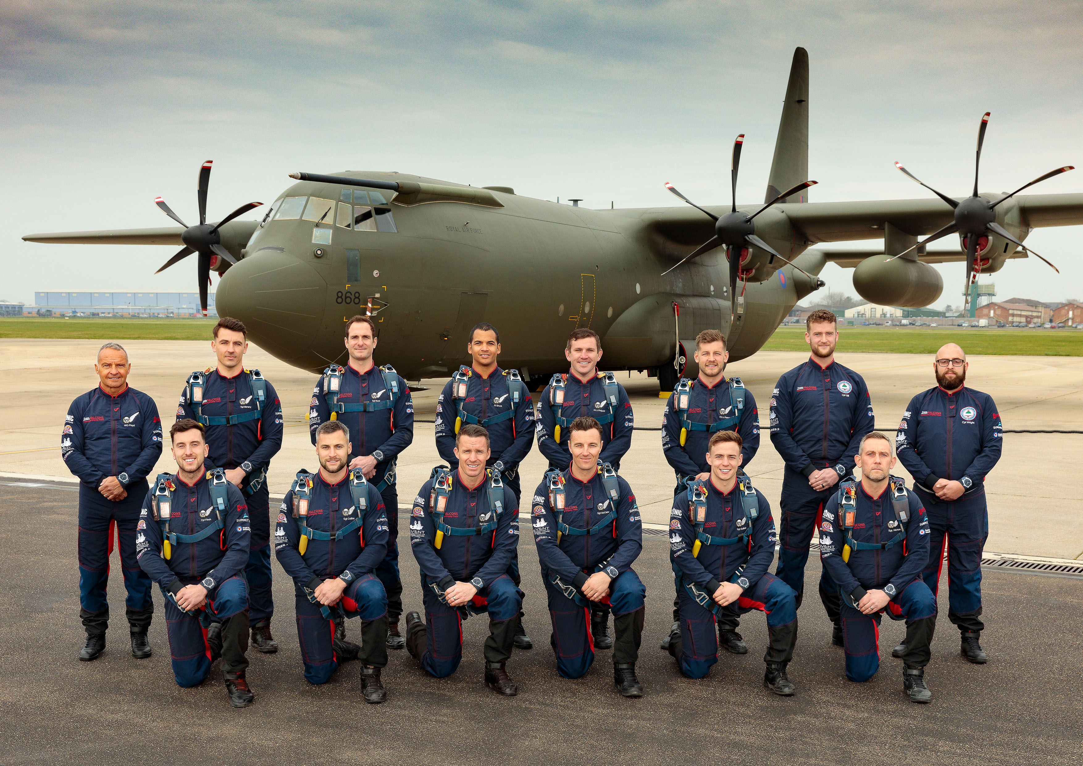 ​The RAF Falcons Parachute Display Team